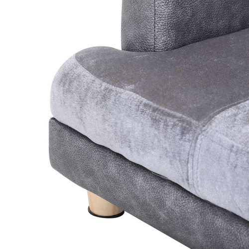 Dog Sofa Bed Kitten Couch Lounge for Small-Sized Dogs, Soft Padded - Grey