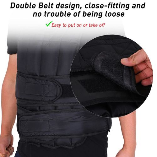 10KGS Adjustable Weight Vest Running Gym Training Weight Loss, Black