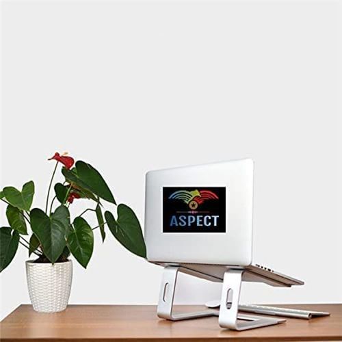 Aspect Metal Desktop Laptop Stand Compatible with All MacBook and Laptops Size Range 10 to 15.6 Inches (SLIVER)