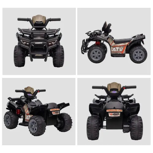 Kids Ride-on Four Wheeler ATV Car with Music for 18-36 months Black