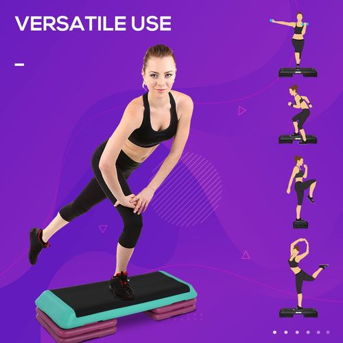 10/15/20cm Aerobic Steppers Compact Stepper for Indoor Exercise Workout HOMCOM