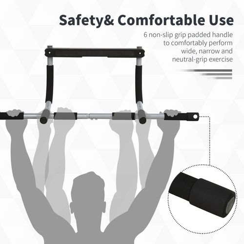 Indoor Fitness Door Horizontal Bar Pull-ups Home Gym Upper Body Workout HOMCOM