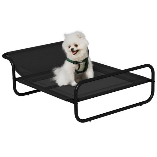 PawHut Raised Dog Bed w/ Slope Headrest, for Small Dogs, 80 x 59 x 26cm