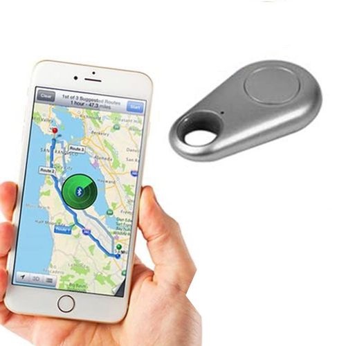 Aquarius Key Finder Anti-Lost Alarm with GPS Last Location Finder, Silver