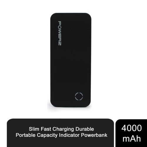 Slim Fast Charging Durable Portable Capacity Indicator Powerbank 4000mAh