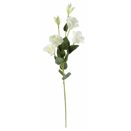 Pack of 6 x 80cm Artificial White Wild Rose Stem - 36 Flowers