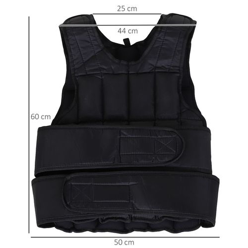 10KGS Adjustable Weight Vest Running Gym Training Weight Loss, Black