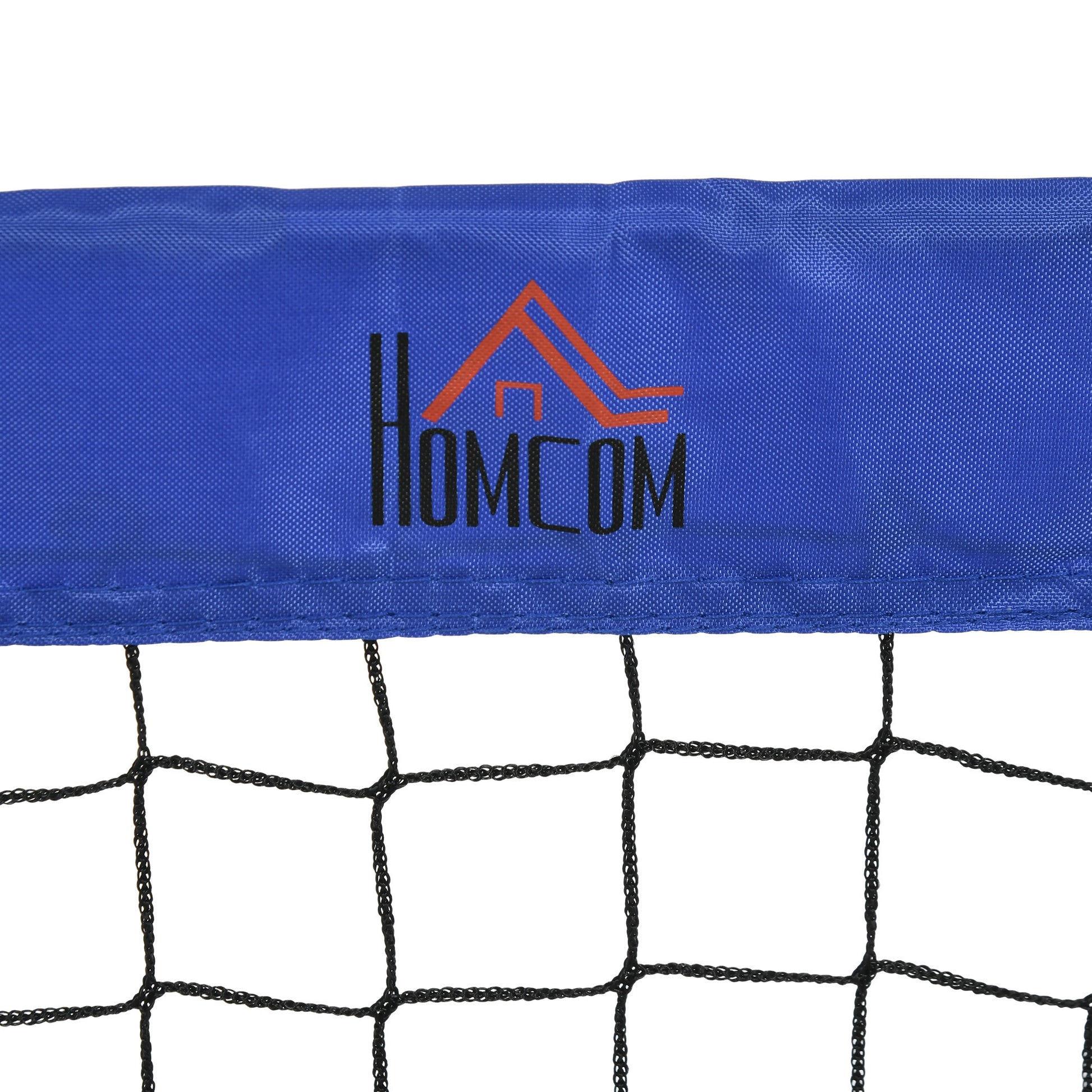 HOMCOM Set of 2 Football Goal Net 6 x 3 ft Foldable Outdoor Sport Training Teens Adults Soccer with Carrying Bag Blue-6