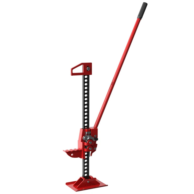 HOMCOM 3 Tonne Farm Jack, 48" High Lift Jack for 4x4 Tractors Trucks Agricultural Lifting in Red-0