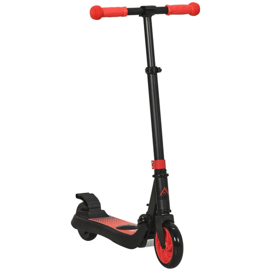 HOMCOM Folding Electric Scooter E Scooter, 120W, with Rear Wheel Brake, 8km/h Maximum Speed, for Ages 6+ Years Old in Red-0